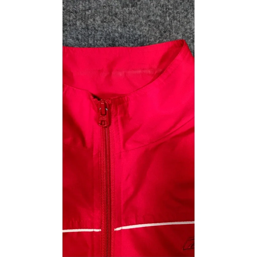 Vintage Y2K Reebok Athletic Tracksuit Set Red Full Zip Jacket & Black Pants Med